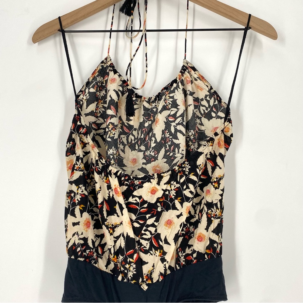Free People Womens Liza Floral Print Halter Neck Bodysuit - Picture 11 of 14